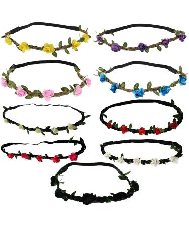 Zac's Alter Ego Rose Flower Head Elastic Set - Weddings Festivals Fancy Dress - Buy Online on GoSupps.com