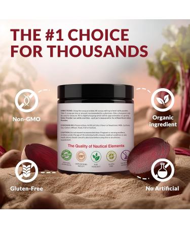 Beet Juice Powder Organic - Cold Pressed - 20:1 Concentrate - Concentrated Beet Root Powder - Nitric Oxide - Circulation Support - 57 Servings of Beet Root Supplement - 7oz 7 Ounce (Pack of 1) - Buy Online on GoSupps.com