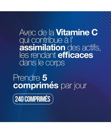 Collagene et Acide Hyaluronique avec Biotine. 240 comprim s haute dose pour Cheveux Peau Ongles et Articulations. Collagene Acide Hyaluronique Coenzyme q10 Zinc et Vitamines C + E. - Buy Online on GoSupps.com