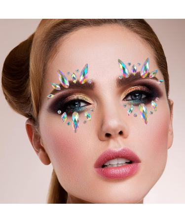 Aresvns Mermaid Face Jewels Stick On - 3D Gems Stickers for Festival Party - Christmas Gift - Buy Online on GoSupps.com