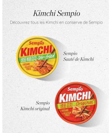 Kimchi en conserve Sempio (Stir-Fried 160g) - Chou chinois Napa cor en authentique en conserve. V g talien Non-GMO - Buy Online on GoSupps.com