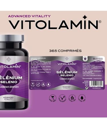 Selenium Vitolamin 365 Vegetarian Tablets - 1 per day. Selenium contributes to the normal functioning of the immune system - Buy Online on GoSupps.com