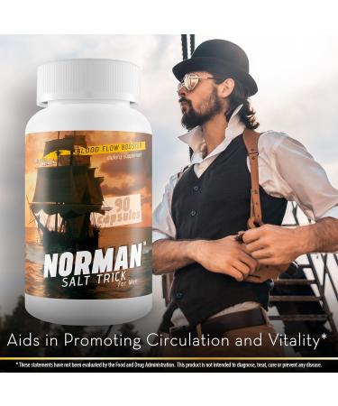 Norman Salt Trick - Our Best Blood Flow Booster Supplement - Circulation And Vein Support - Poor Circulation Supplements - Magnesium & Vitamin Blood Flow - Ginkgo Biloba Blood Flow Pressure Supplement - Buy Online on GoSupps.com