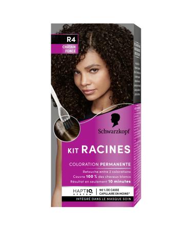 Schwarzkopf Schwarzkopf - Roots Kit - Permanent Hair Roots - Enriched with nourishing oil - White Hair Coverage - Touch-Up Between 2 Colours - Dark Brown R4