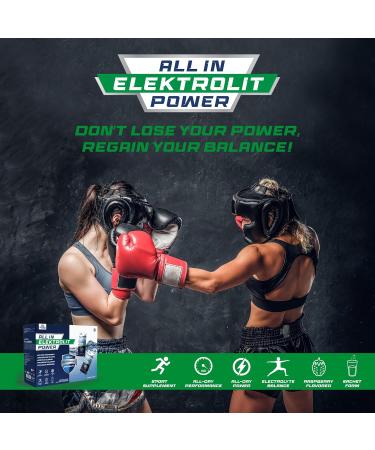 Camrusepa All in Elektrolit Power Electrolyte & Energy Support Drink Powder Restores Hydration Muscle Function & Endurance Raspberry Flavored 30 Sachets - Buy Online on GoSupps.com