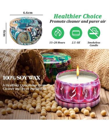 Tegove 16PC Fragrance Candle Gift Set | Aromatherapy Candles for Women | Ideal for Christmas Mother's Day Birthdays & Valentine's Day | Relaxing Vanilla Scent - Buy Online on GoSupps.com