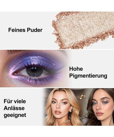 bark Erinde Single Glitter eye shadow highly pigmented single color eye shadow with fine shine longlasting and waterresistant easy to apply for radiant eye makeup looks vegan 01 - Buy Online on GoSupps.com
