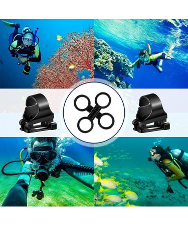 Frienda Silicone Snorkel Clip - Diving Snorkel Holder for Scuba Dive - Black 12 - Buy Online on GoSupps.com