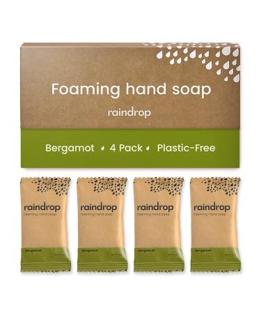 Raindrop Sustainable 4x Eco-friendly Hand Wash Refill Tablets 1 Tablet 1 Bottle of Soap 300 ml Bergamot scented