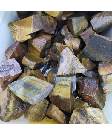 Reiki Crystal 1PC Natural Tiger Eye Gravel Rough Stone Raw Gemstone Specimen Irregular Crystal Home Decor Reiki Can be Used for ERTEYIN (Size : 50-80g) - Buy Online on GoSupps.com