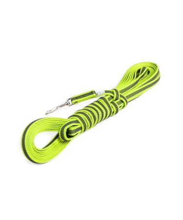 IDC Color & Gray rubberized leash 14 mm x 10 m with loop neon gray Neon gray 14 mm x 10 m (with loop)