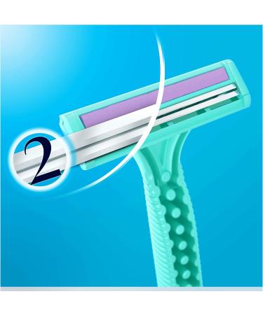 Gillette Simply Venus 2 Disposable Razors for Women - 12 Comfort Blades | International Shipping Available - Buy Online on GoSupps.com