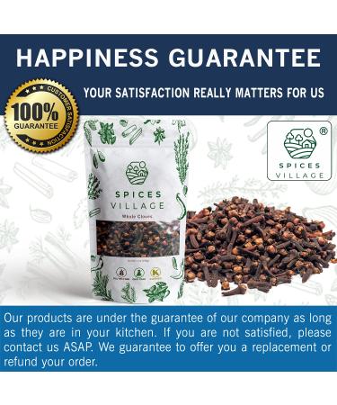 Spices Village Whole Cloves 7 oz - Kosher, All Natural Dried Clove Buds - Gluten Free, Non GMO - Ideal for Food, Tea, Potpourri - KETO Friendly - Resealable Bulk Bag - Buy Online on GoSupps.com