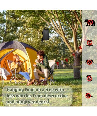 Waekiytl Bear Food Bag Hanging System - Ultralight 10L Waterproof Camping Bear Bag Kit with Pulley Ropes Clips & Instructions | International Shipping Available - Buy Online on GoSupps.com