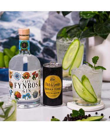 Fitch & Leedes Indian Tonic Water (4x200ml) - Refreshing Tonic from South Africa | Perfect Gin Companion | Spicy Lively Elegant - Buy Online on GoSupps.com