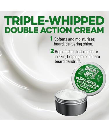 Gnarly Joe Beard Softener and Face Cream - 75 ml - Natural Beard Balm with Triple-Whipped Cocoa & Shea Butter - Beard Conditioner for Men - Peppermint and Highland Pine Scent - Buy Online on GoSupps.com