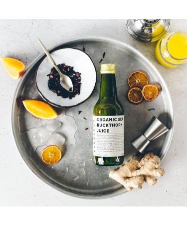 Jus d'Argousier 100% Bio 250 ml - Soutient l'Immunit et Stimule l' nergie - Riche en Vitamine C Om ga-7 et B ta-carot ne - Directement de la Ferme - Non Dilu - Sans Sucre Ajout ni Conservateur - Buy Online on GoSupps.com