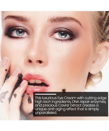 Black Caviar Under Eye Cream | Anti-Aging Moisturizer Hydrating Reduces Puffiness & Dark Circles Wrinkle Repair Treatment - Buy Online on GoSupps.com