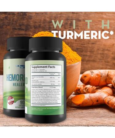 Hemorrhoid Healer Pro - Extra Strength Hemorrhoid Pills | Natural Treatment for Gut & Colon Health - Buy Online on GoSupps.com