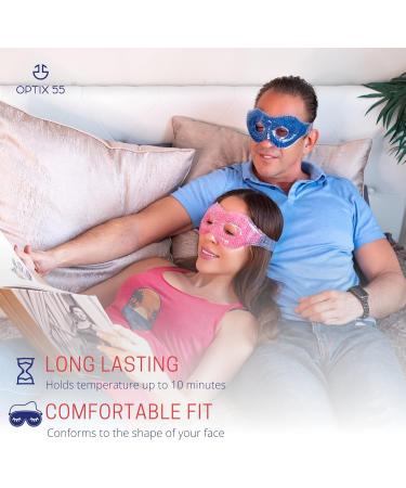 Optix 55 Gel Bead Eye Mask with Eye Holes Blue - Buy Online on GoSupps.com