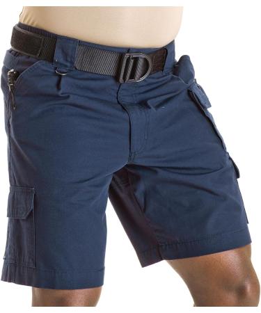 5.11 Tactical Men's 9-Inch Work Shorts - Cotton Canvas, Action Waistband, 7 Pockets - Fire Navy (Size 36) | Style 73285 - Buy Online on GoSupps.com