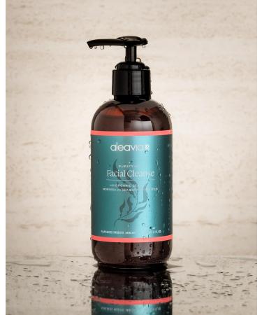 Aleavia Purifying Facial Cleanse Fragrance-Free Organic & All-Natural Prebiotic Vegan Face Wash Nourish your Healthy Skin Microbiome 8 oz. (New Formula) 8 Fl Oz (Pack of 1) - Buy Online on GoSupps.com