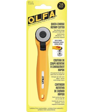 OLFA Rotary Fabric Cutter 28MM with 5 Blade Refill - Ideal for Quilting, Sewing, and Crafts | Buy Now - Buy Online on GoSupps.com