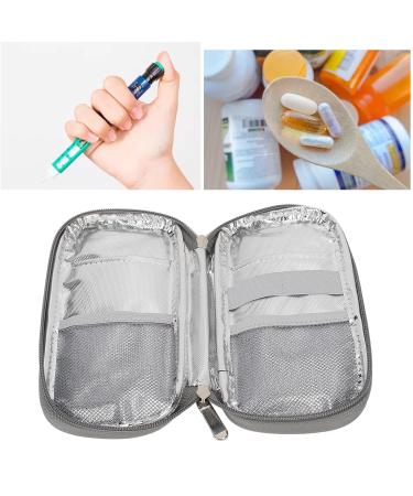 Portable Insulin Cooler Bag Diabetic Supplies Organizer - Marble Green - Buy Online on GoSupps.com