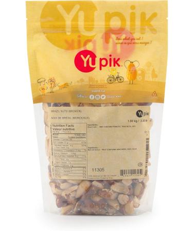 Yupik Macadamia Nuts Large Pieces 1 kg Gluten-Free Kosher Raw Shelled Unsalted Healthy Snacks Creamy Taste & Brazil Nuts Broken 1 Kg - Buy Online on GoSupps.com