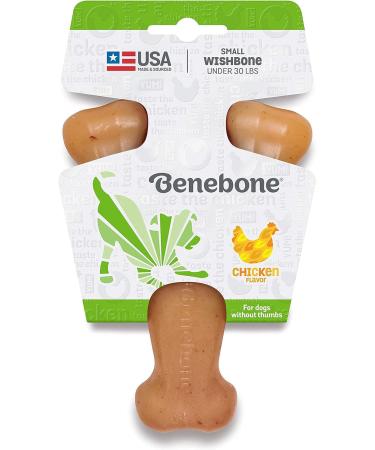 Benebone Wishbone Real Chicken Small Dog Chew Toy - Durable for Aggressive Chewers | International Shipping Available - Buy Online on GoSupps.com