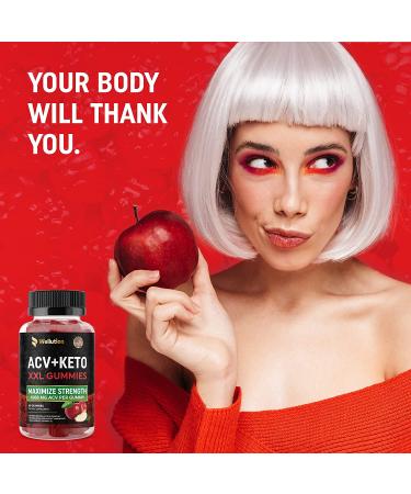Keto Gummies Apple Cider Vinegar 1000mg for Healthy Weight & Energy - Gut Health Support with Beetroot & Pomegranate - Digestion, Detox & Cleansing - Buy Online on GoSupps.com