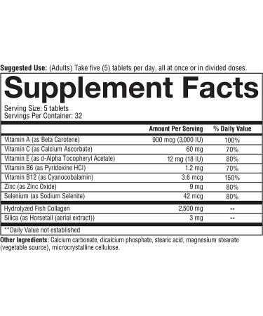 Youtheory Marine Collagen with 18 Amino Acids - 160 Count for Youthful Skin & Joint Support - Buy Online on GoSupps.com