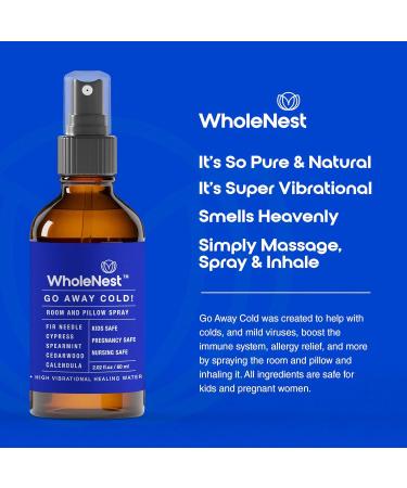 Rest & Postpartum Comfort Bundle | Go Away Cold! Pillow & Room Mist + Perineal Care with Witch Hazel & Frankincense | Seasonal Relief & Post-Birth Support 60 ml Each - Buy Online on GoSupps.com