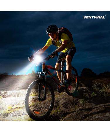 Buy Ventvinal LED Bicycle Lights - 30 Lux Front Lamp StVZO Approved IPX5 Waterproof USB-C for All Bikes - Fast International Shipping - Buy Online on GoSupps.com