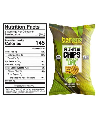 Barnana Organic Plantain Chips Variety Pack - 5oz, 4 Pack - Salty & Crunchy Snack Cooked in Coconut Oil - Buy Online on GoSupps.com