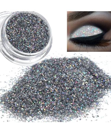 3g Sparkly Silver Eye Shadow Pigment 0.2MM Makeup Glitter Loose Powder Eyeshadow
