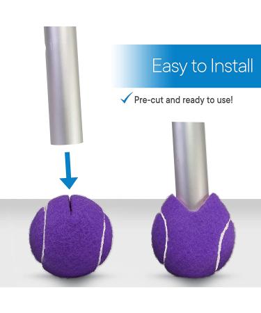 RMS Walker Glide Balls - Set of 2 with Precut Opening - Easy Installation - Purple - Fits Most Walkers - Buy Online on GoSupps.com