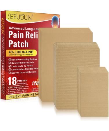 18PCS Pain Relief Heat Patches-with 3 Different Patch Sizes-Targeted Pain Relief up to 12h-High Elastic Stretchable Arthritis Back Shoulder Neck Knee Patches-Adhesive Heat Pads Plaster 18PC-3Types Heat Patches - Buy Online on GoSupps.com