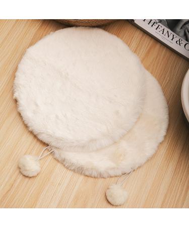 SHENGOCASE 835 Faux Rabbit Fur Cat Dog Bed Cushion | Round Rectangular Oval Shape | Replacement Pad for Cat Tree Tower, Window Perch, Carrier House | 11.8 Diameter - Buy Online on GoSupps.com
