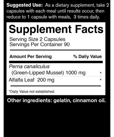 FoodScience of Vermont Green Lipped Sea Mussel Supplement 180 Capsules - Joint Health & Mobility Support - Buy Online on GoSupps.com