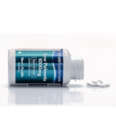 Saw Palmetto 1000mg | 360 Tablets |Vegan Friendly |Up to 6 Months of Benefits | SimplySupplements - Buy Online on GoSupps.com