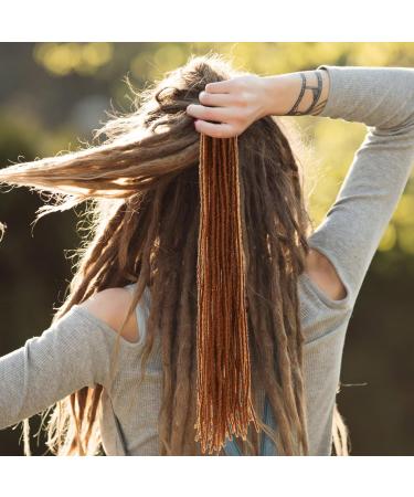 Uonlytech Dirty Little Braids Braiding Hair Extensions Wig Extenstions Dreadlock Extension Dreads Extensions Human Hair Natural Wig Headband To Weave Men and Women High Temperature Wire Brown - Buy Online on GoSupps.com