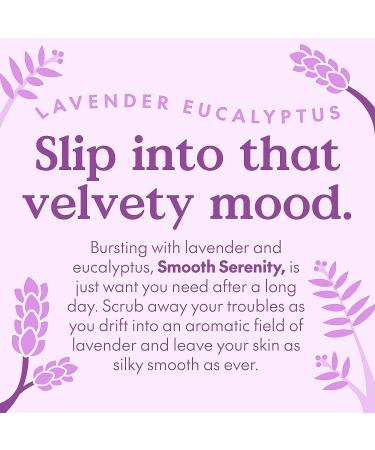 Scrubadub 10oz Lavender Eucalyptus Body Scrub | Exfoliating Scrub with 5 Natural Ingredients | Made in USA | Sea Salt Scrub for Face, Hands, Feet | Smooth Serenity - Buy Online on GoSupps.com