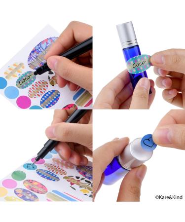 Kare & Kind Wick Replacement Kit - 50 Cotton Wicks, 78 Stickers, 2 Droppers - DIY Nasal Inhaler Refill Kit - Buy Online on GoSupps.com