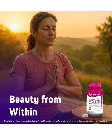 Herbtonics Multi Collagen + Organ Complex Capsules - 5-Type Collagen & Beef Organ Complex for Beauty & Vitality 90 Capsules. 90 Count (Pack of 1) - Buy Online on GoSupps.com