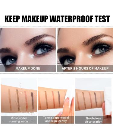 Microblading Eyebrow Pen - 3D Waterproof Natural Brows | 4-Tipped Precision Brow Pen for All-Day Wear (Light Brown) - Shop Internationally - Buy Online on GoSupps.com