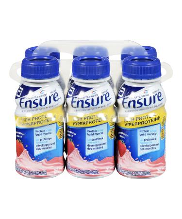 Ensure High Protein 12 g Meal Replacement Shakes Value Pack Protein Shakes With Protein To Help Build Muscle Strawberry 6 x 235-mL Bottles