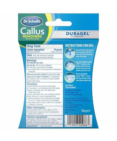 Dr. Scholl's Callus Cushions - Pack of 5 - Buy Online on GoSupps.com