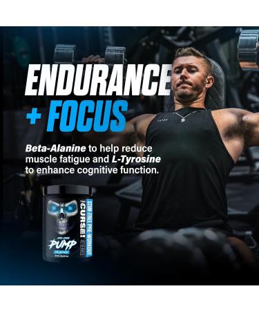 JNX SPORTS The Curse! Pump Stim-Free Pre-Workout | Sour Candy 40 Serves | Caffeine-Free Pump Pre Workout Non-Stim Nitric Oxide Preworkout for Men & Women - Buy Online on GoSupps.com