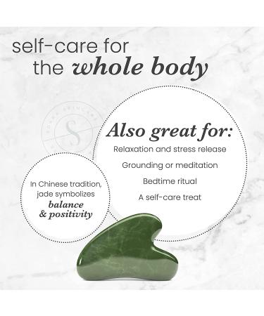 Sdara Jade Roller Gua Sha Set for Slimming & Sculpting - Reduces Wrinkles & Eye Puffiness - Facial Roller and Massager for Essential Skin Care - Buy Online on GoSupps.com